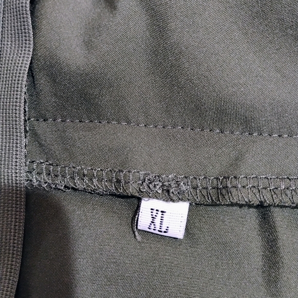 Olive High Waist Women's Shorts - Picture 6 of 10